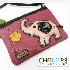 Chala Flower Elephant Mini Crossbody Bag Purse
